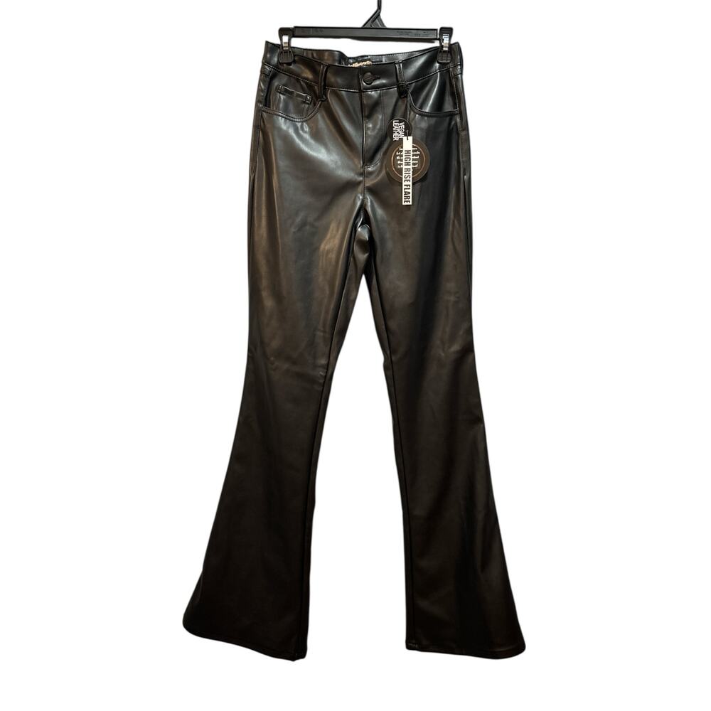 Dollhouse vegan leather high rise flare Jackie style women’s pants size 7/8